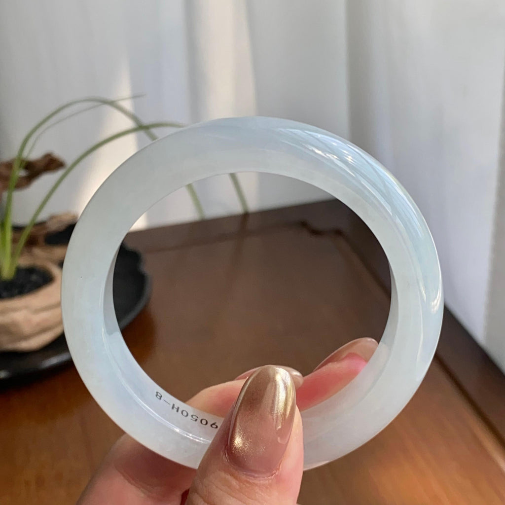 冰种白月光平安镯（54圈）（yc259087）