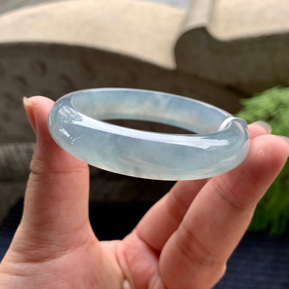 糯冰种晴底平安镯（52.8mm）（yc096226）