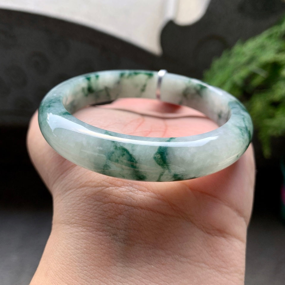 糯种飘花平安镯（56.6mm）（yc098965）
