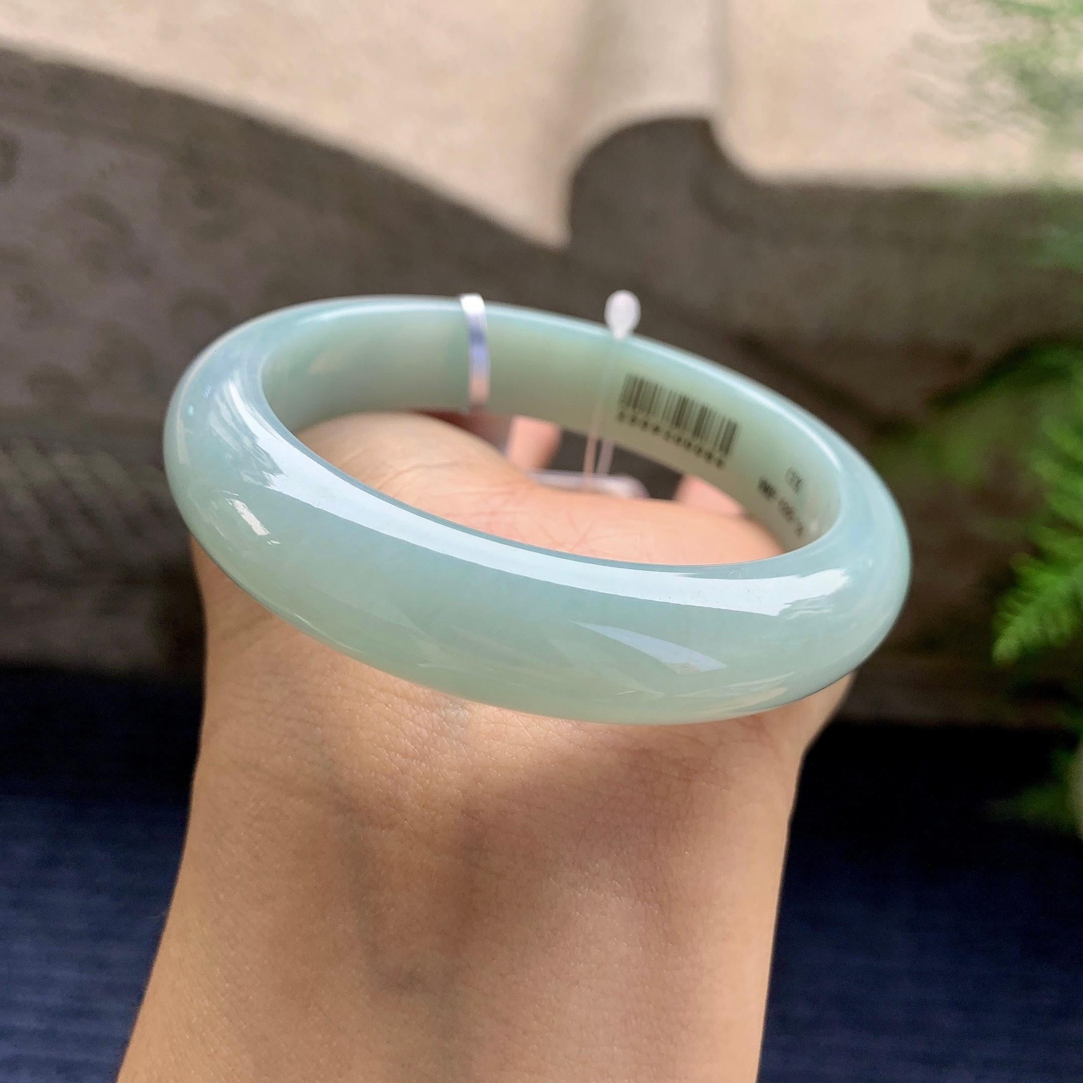 细糯种晴底平安镯（53.3mm）（yc280879）