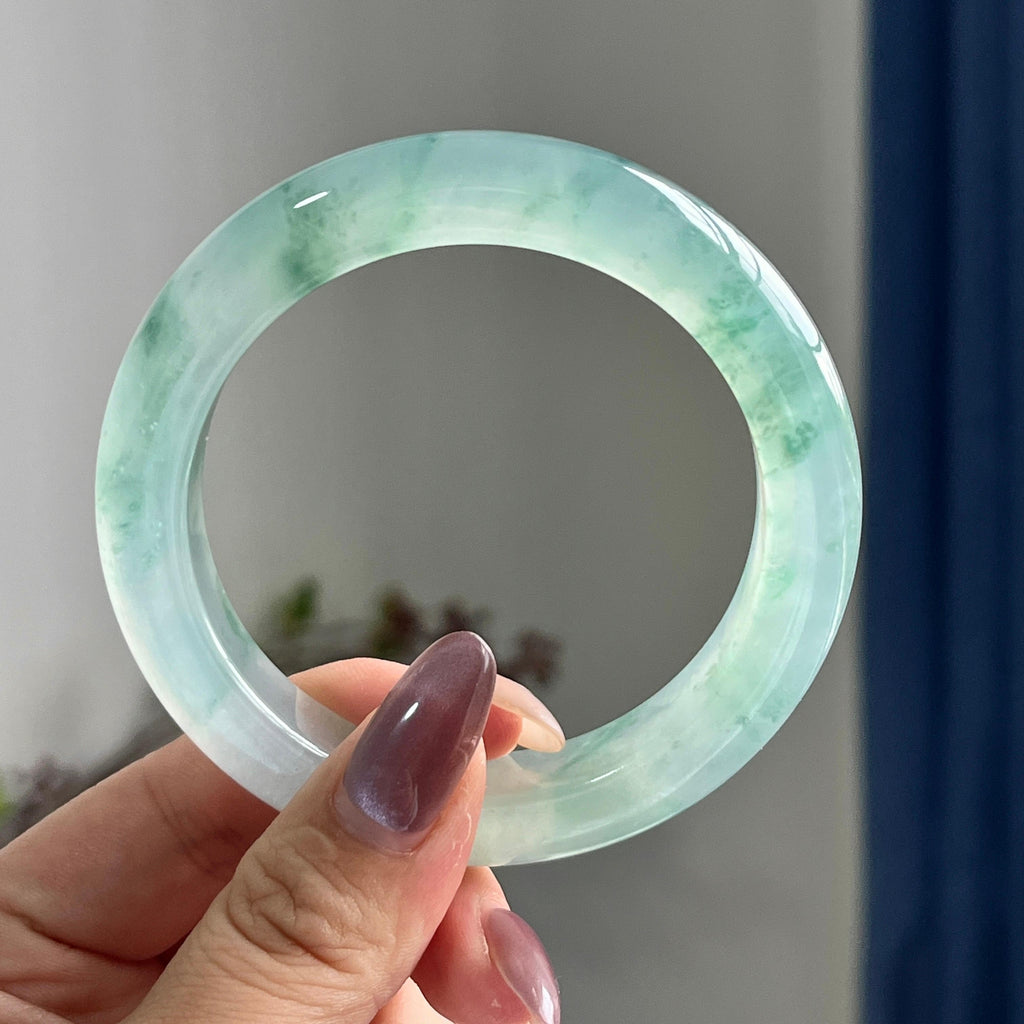 冰种飘花平安镯（56圈）（yc197822）