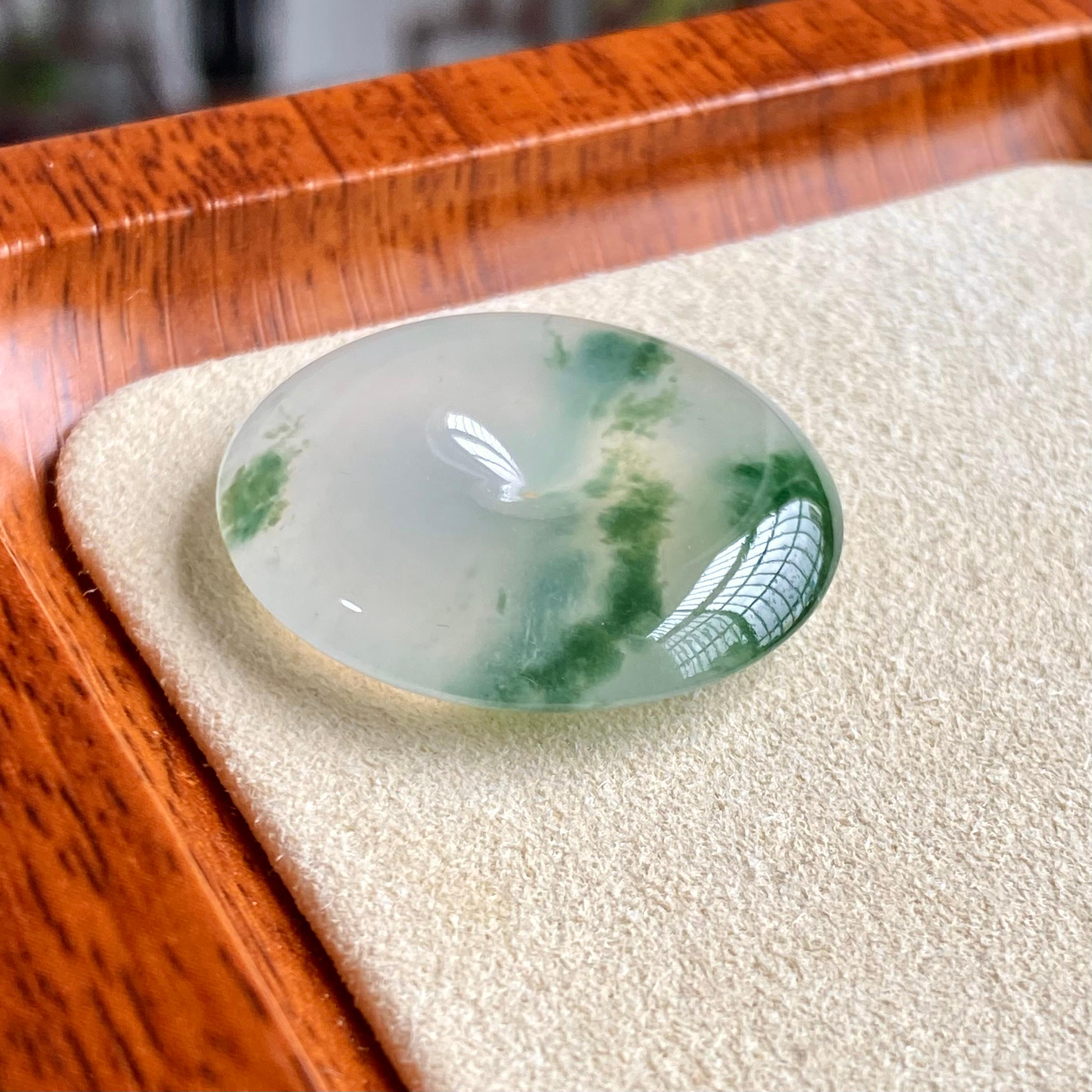 冰种飘花平安扣吊坠（yc196854）