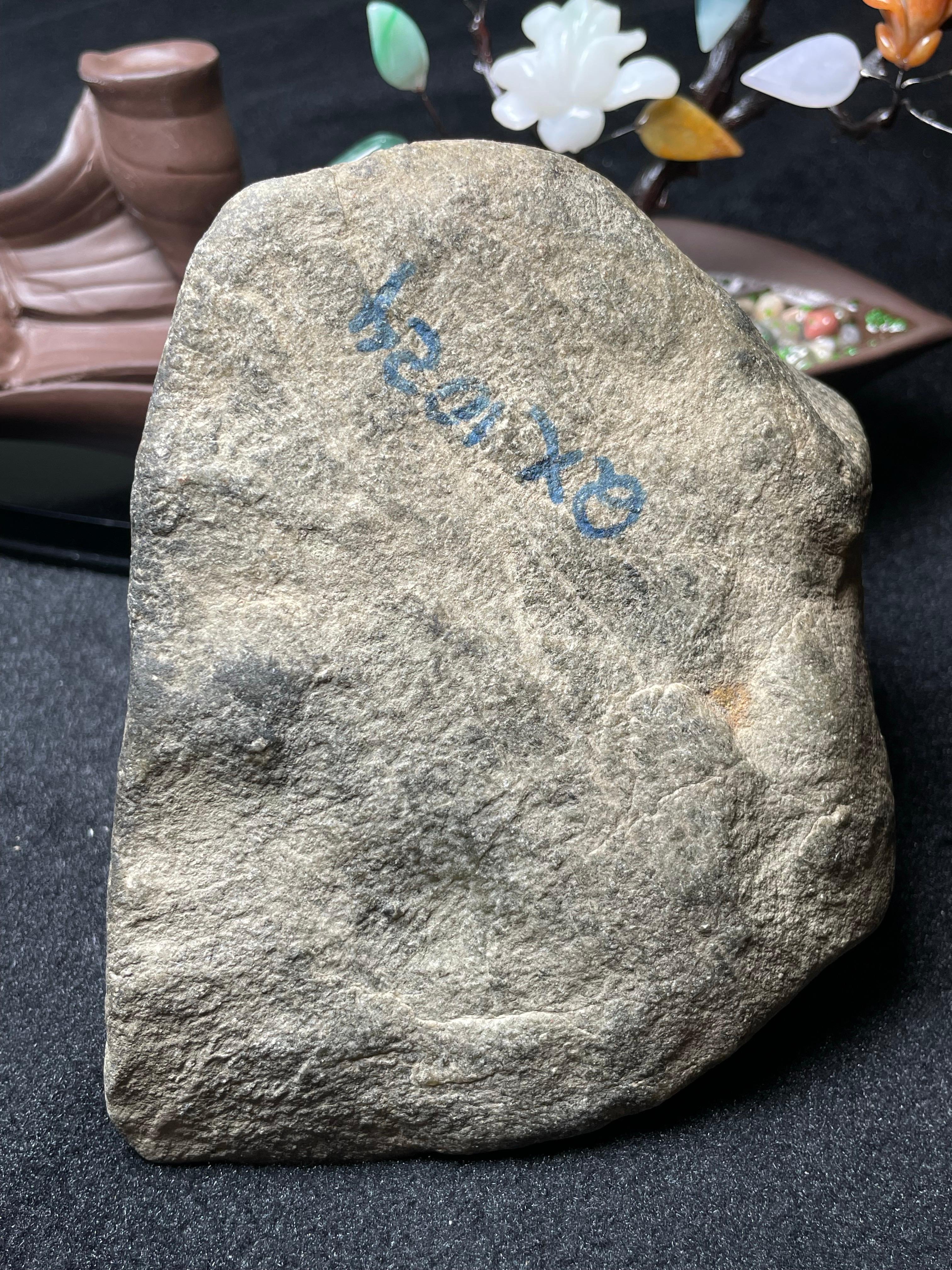 莫西沙开窗冰底飘花手镯料（yc492021）
