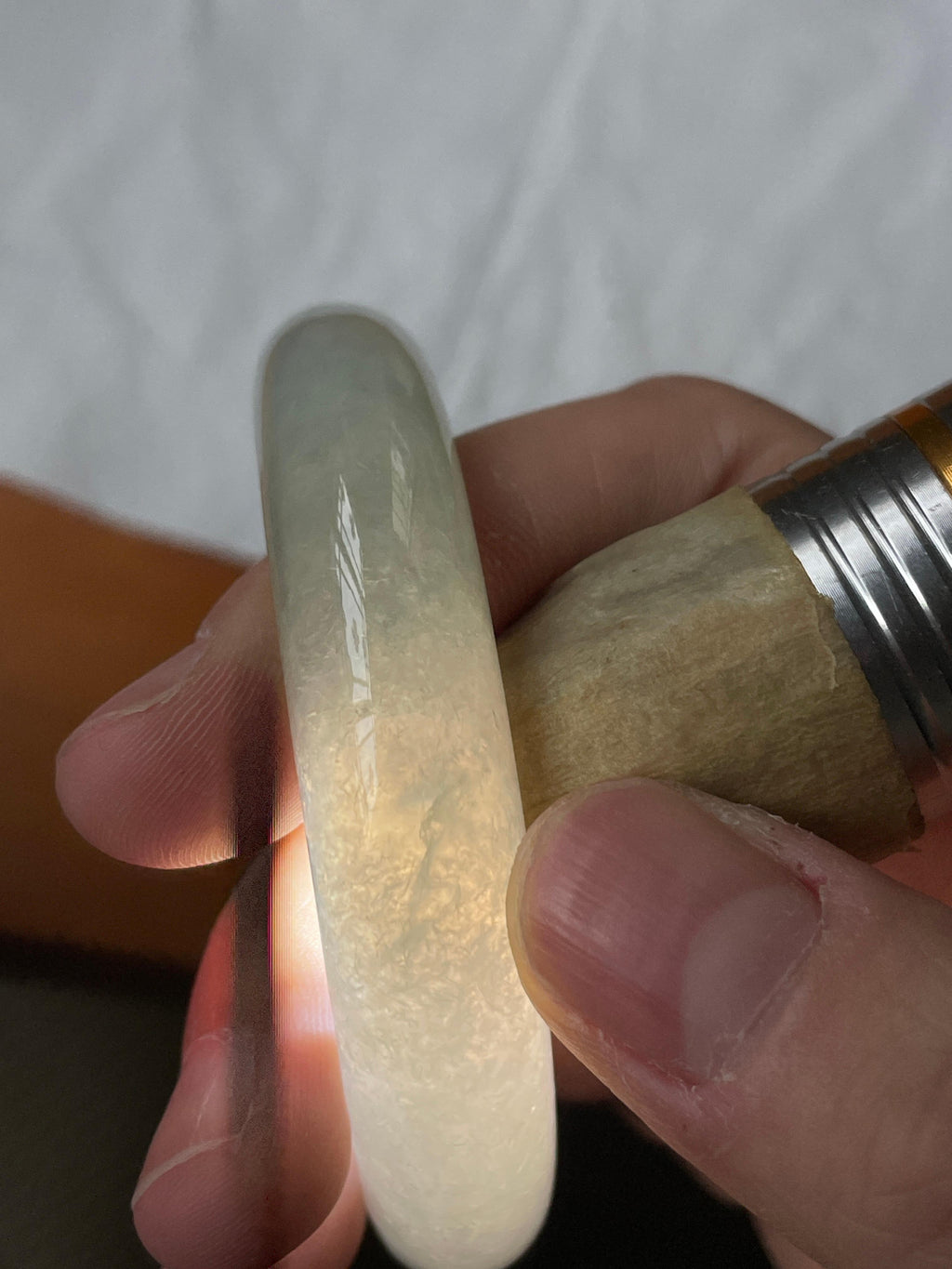 细糯种晴水绿正圈平安镯 52圈（yc709339）