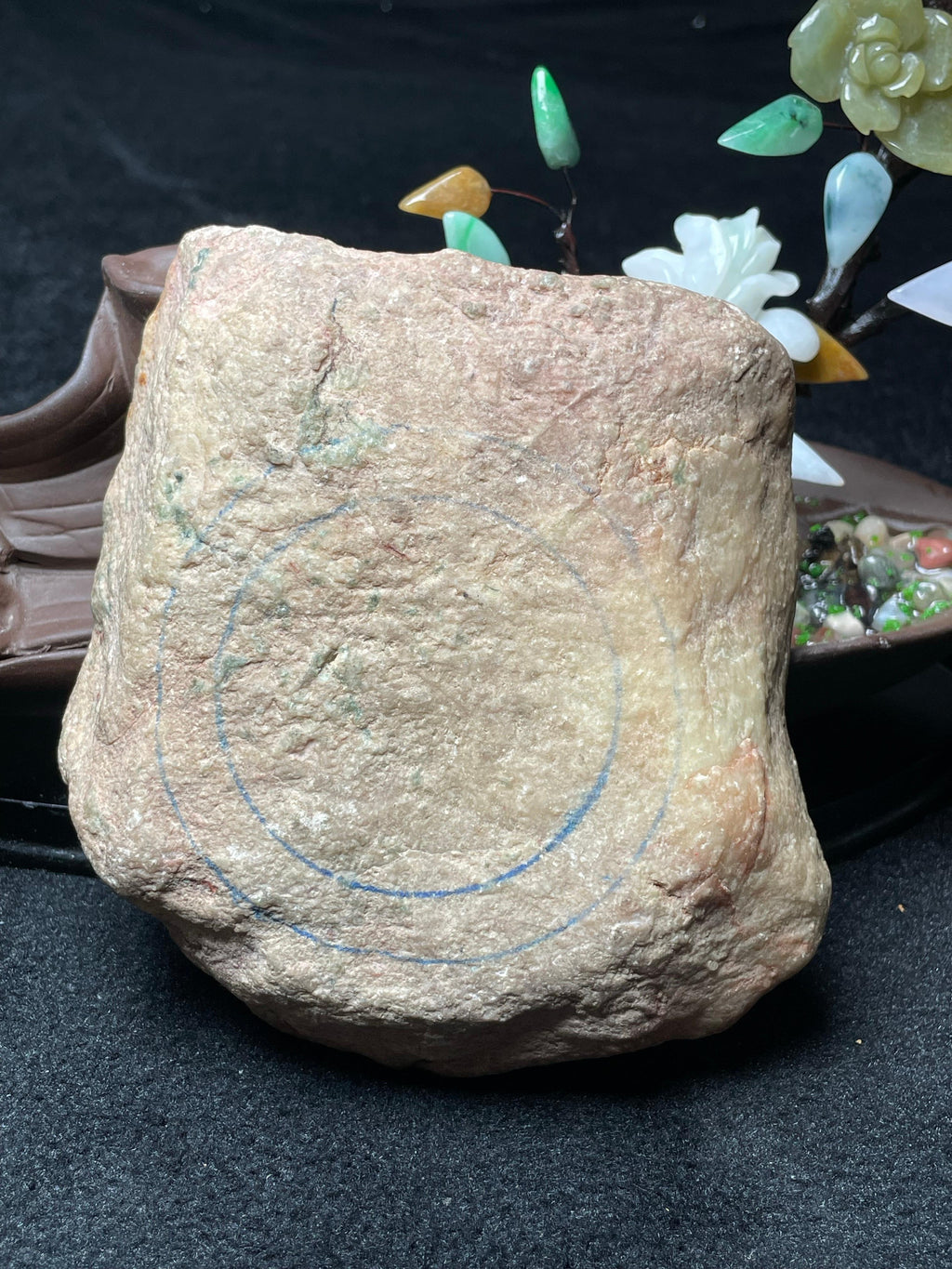 木那开窗冰飘花手镯料（yc524247）