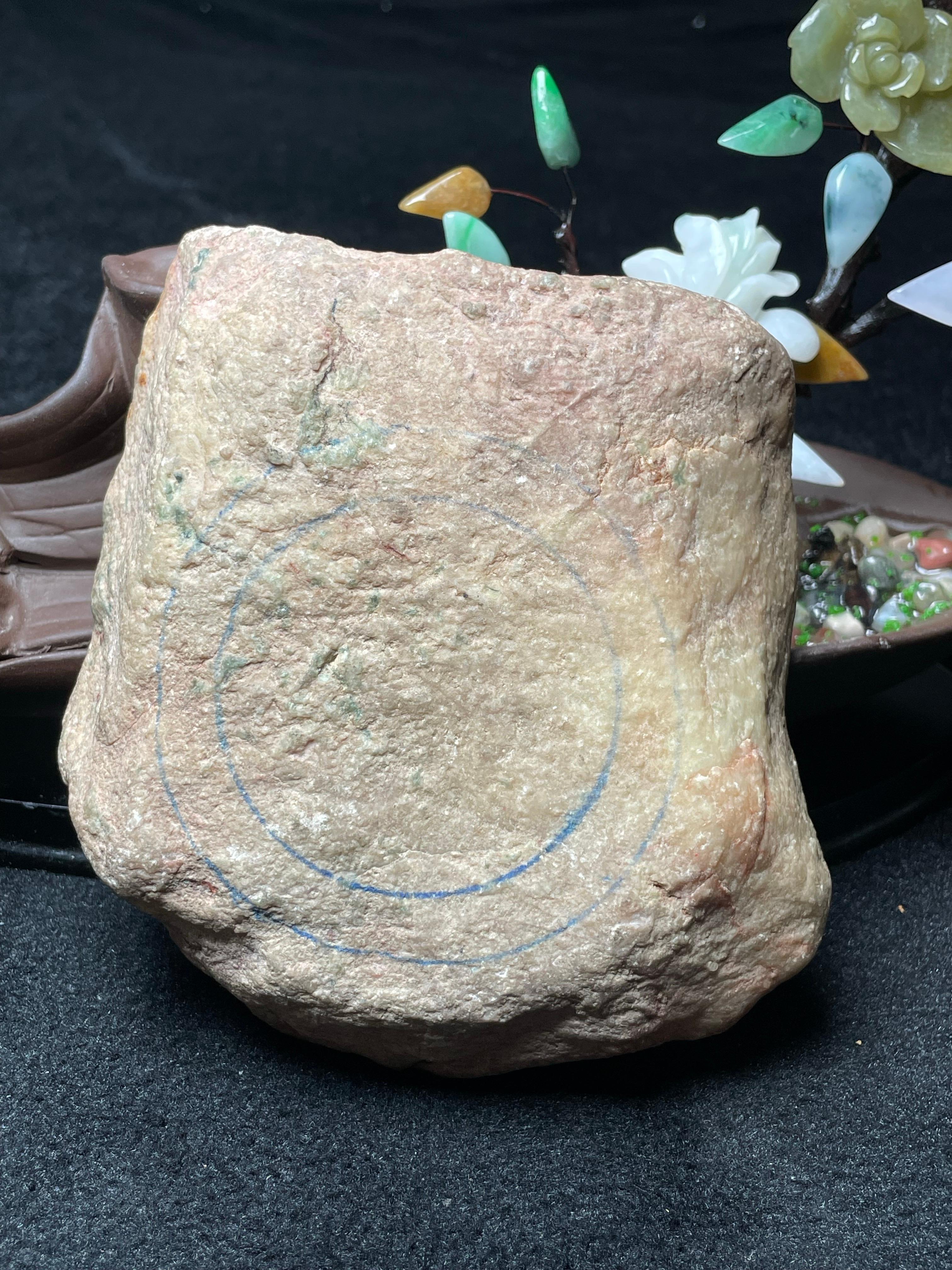 木那开窗冰飘花手镯料（yc524247）