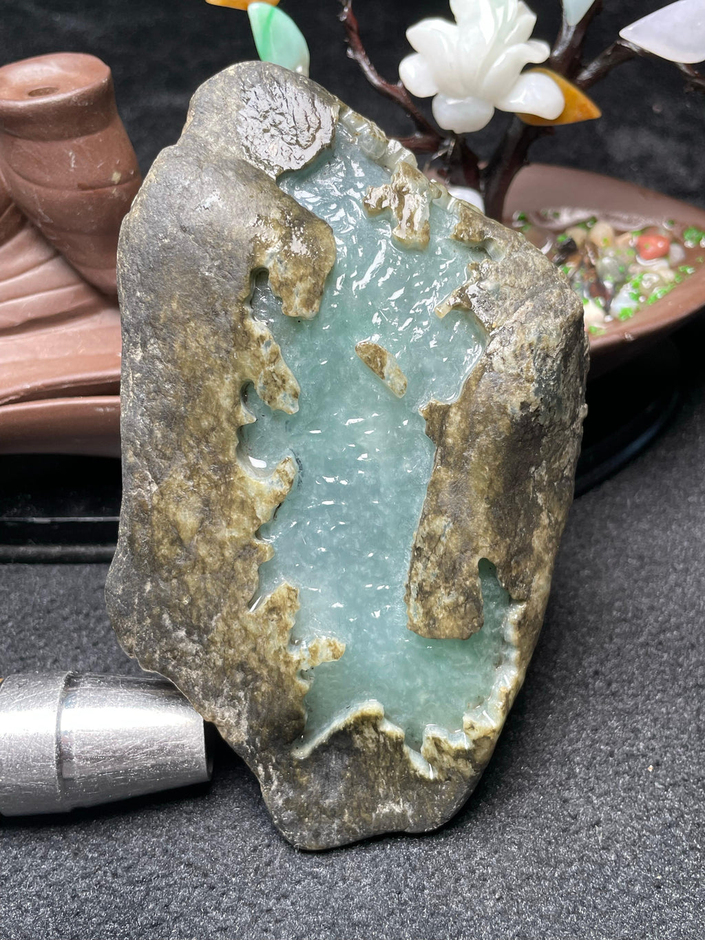 极品莫西沙开窗冰底雪花棉（yc529493）