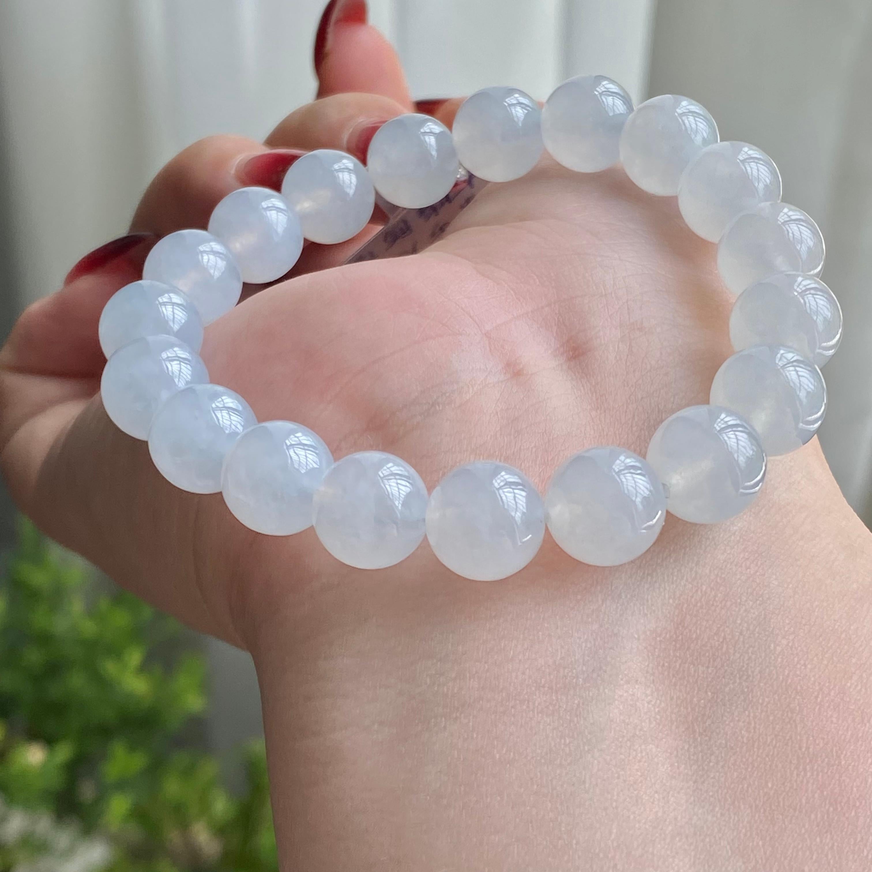 冰种白月光单圈手串（19颗）（yc215652）