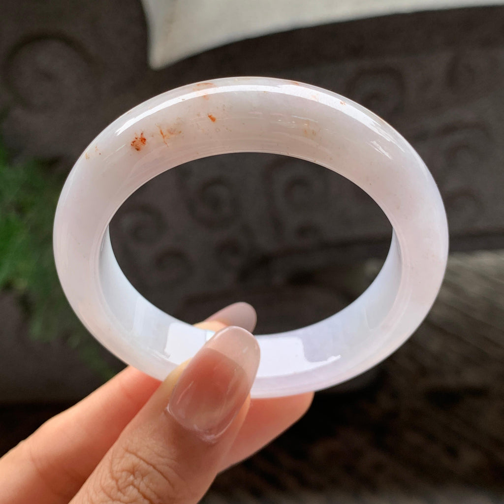 细糯种飘红翡正圈平安扣 50圈 天然A货缅甸翡翠（yc693089）
