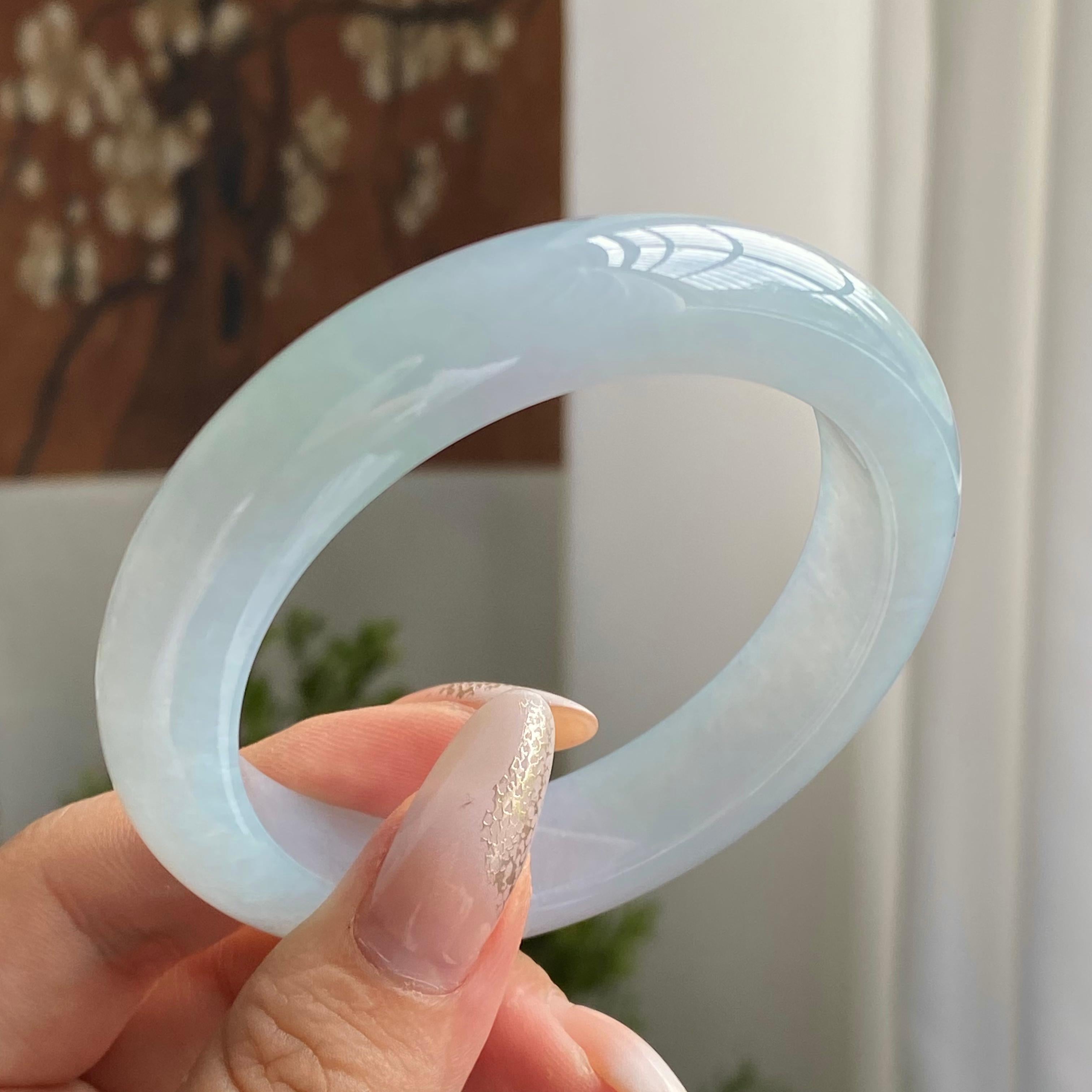 糯冰种晴底平安镯（55圈）（yc221671）