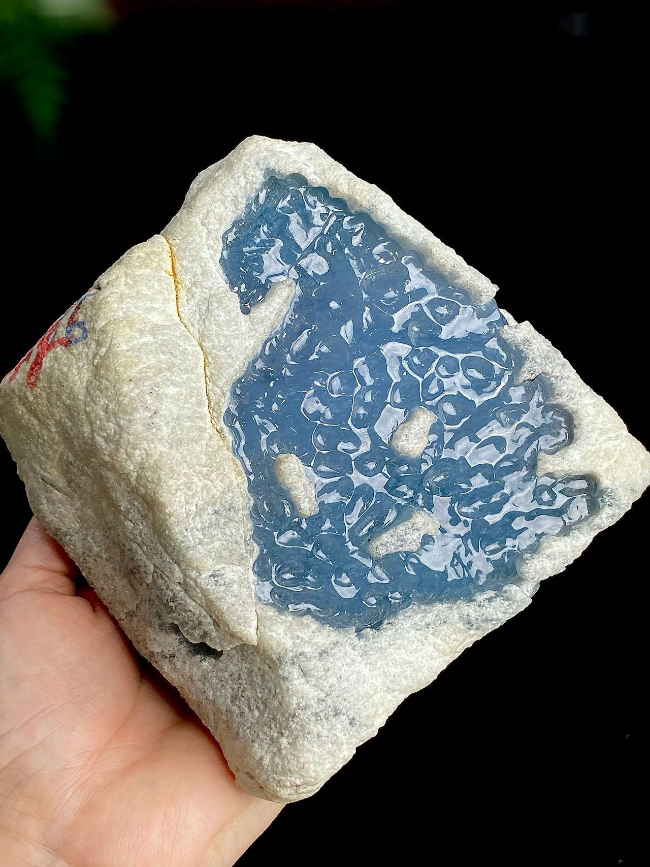 毛料｜翡翠界的木那天空蓝天花板（yc359465）