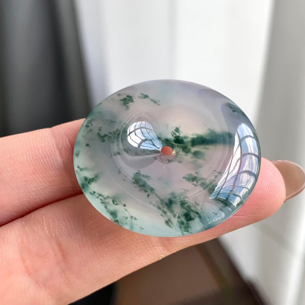 冰种飘花平安扣吊坠（yc263836）