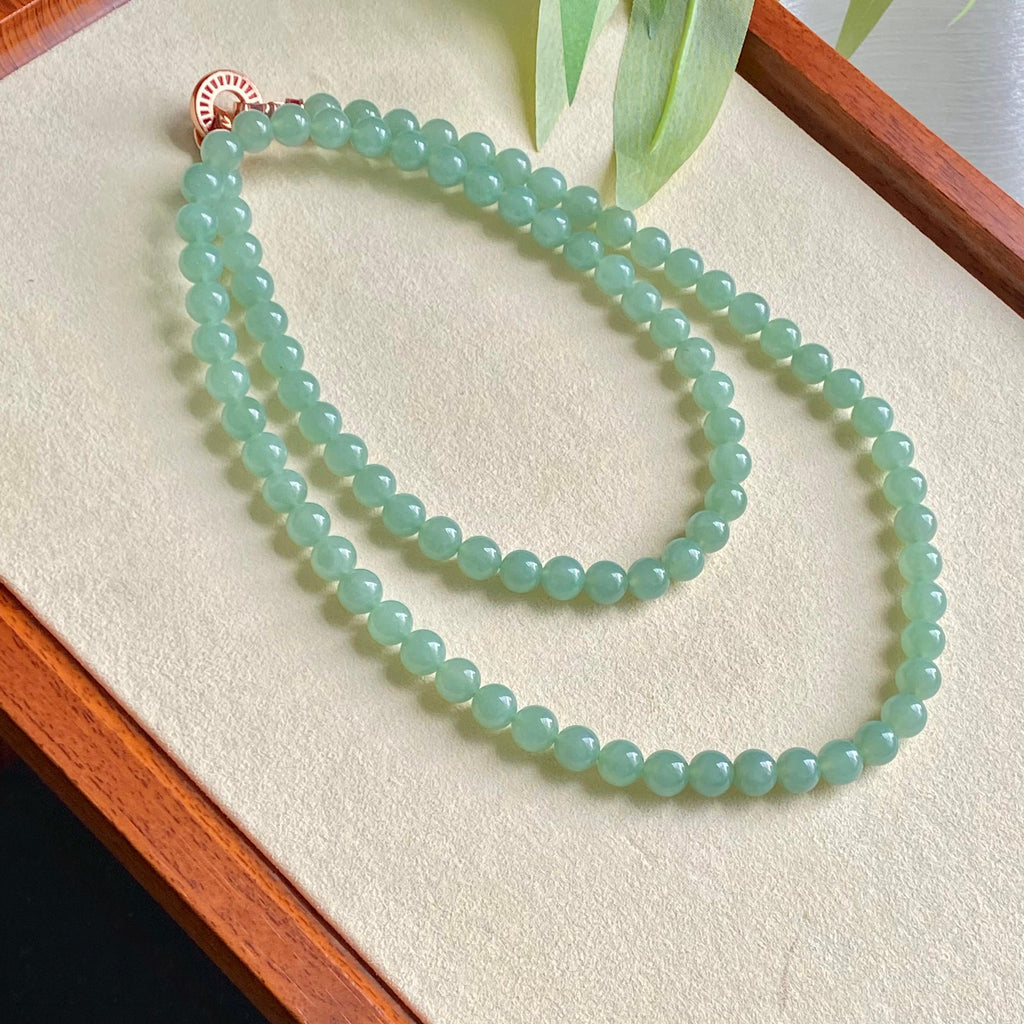 冰种晴底珠链（88颗）（yc196115）