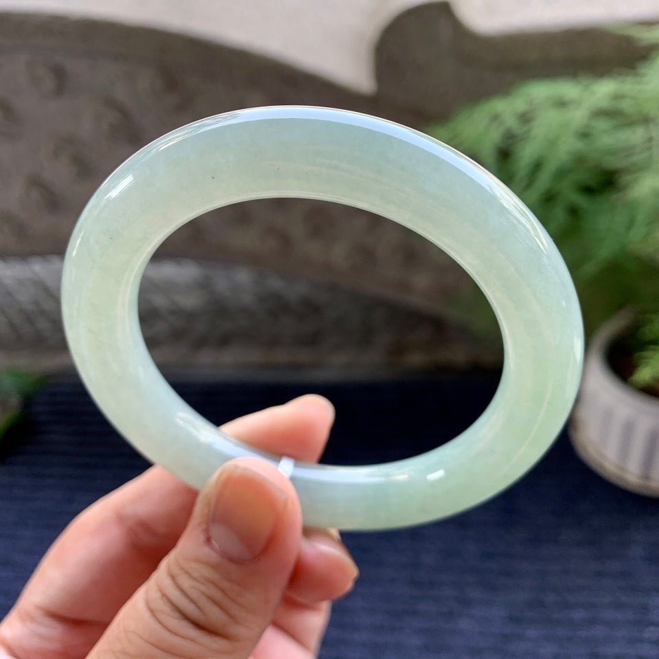 细糯种晴水圆条手镯（56.4mm）（yc094188）