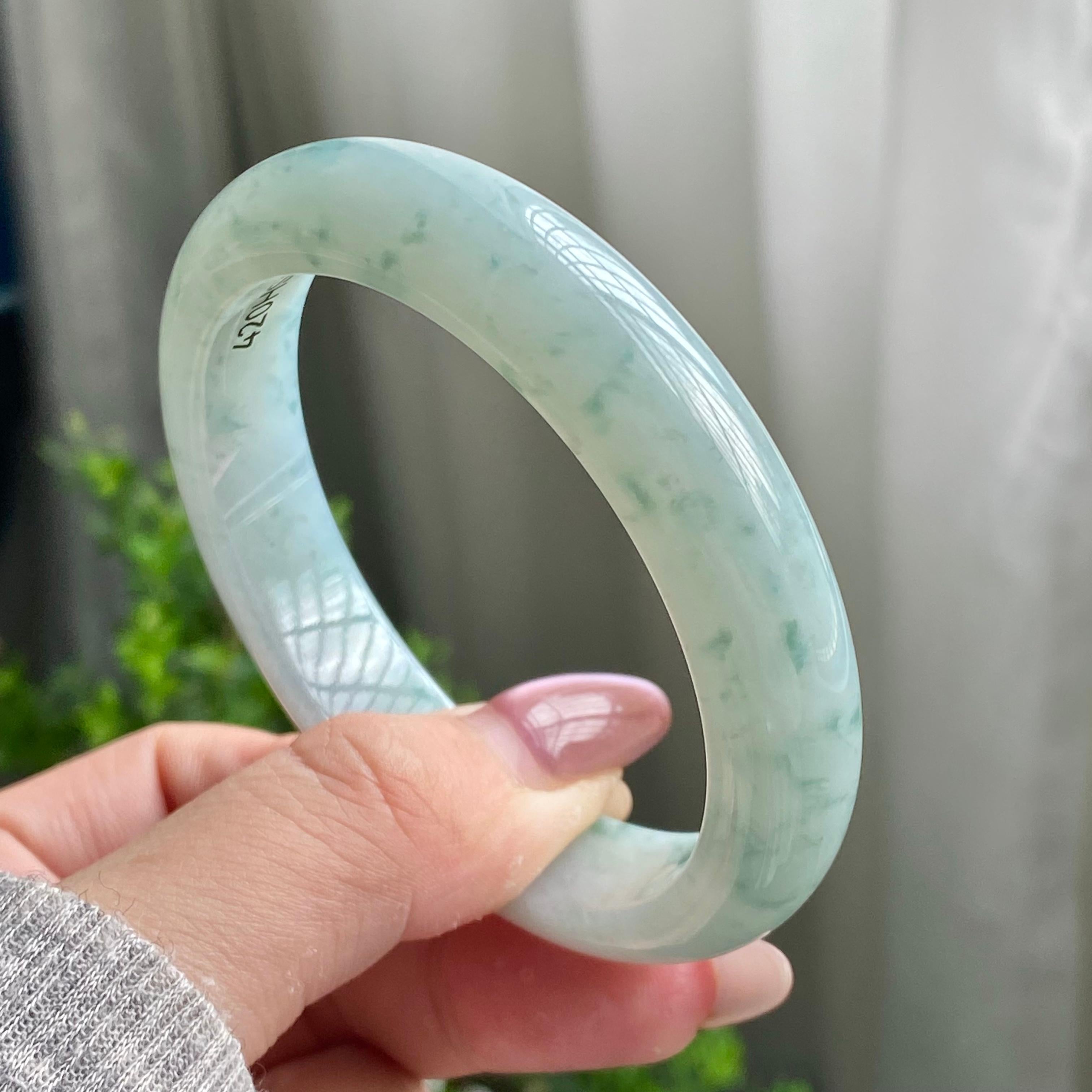 细糯种飘花平安镯（56圈）（yc202565）