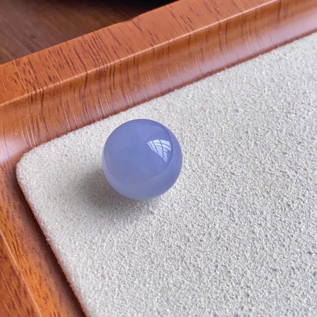 糯冰种紫罗兰单珠（yc260850）