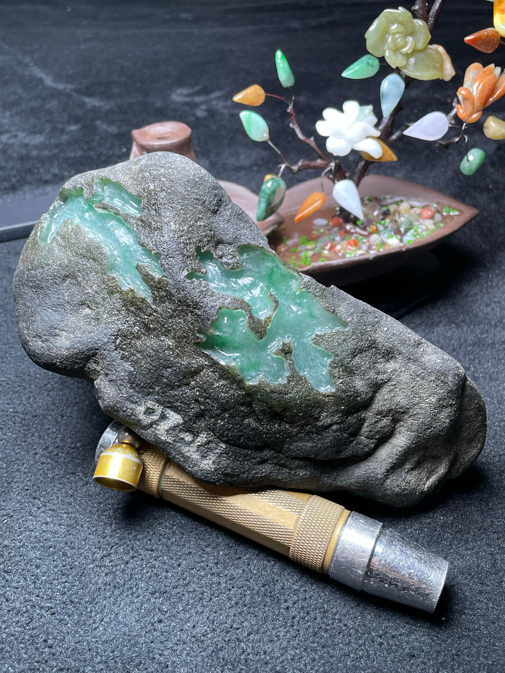 莫西沙开窗冰底飘阳绿（yc692737）