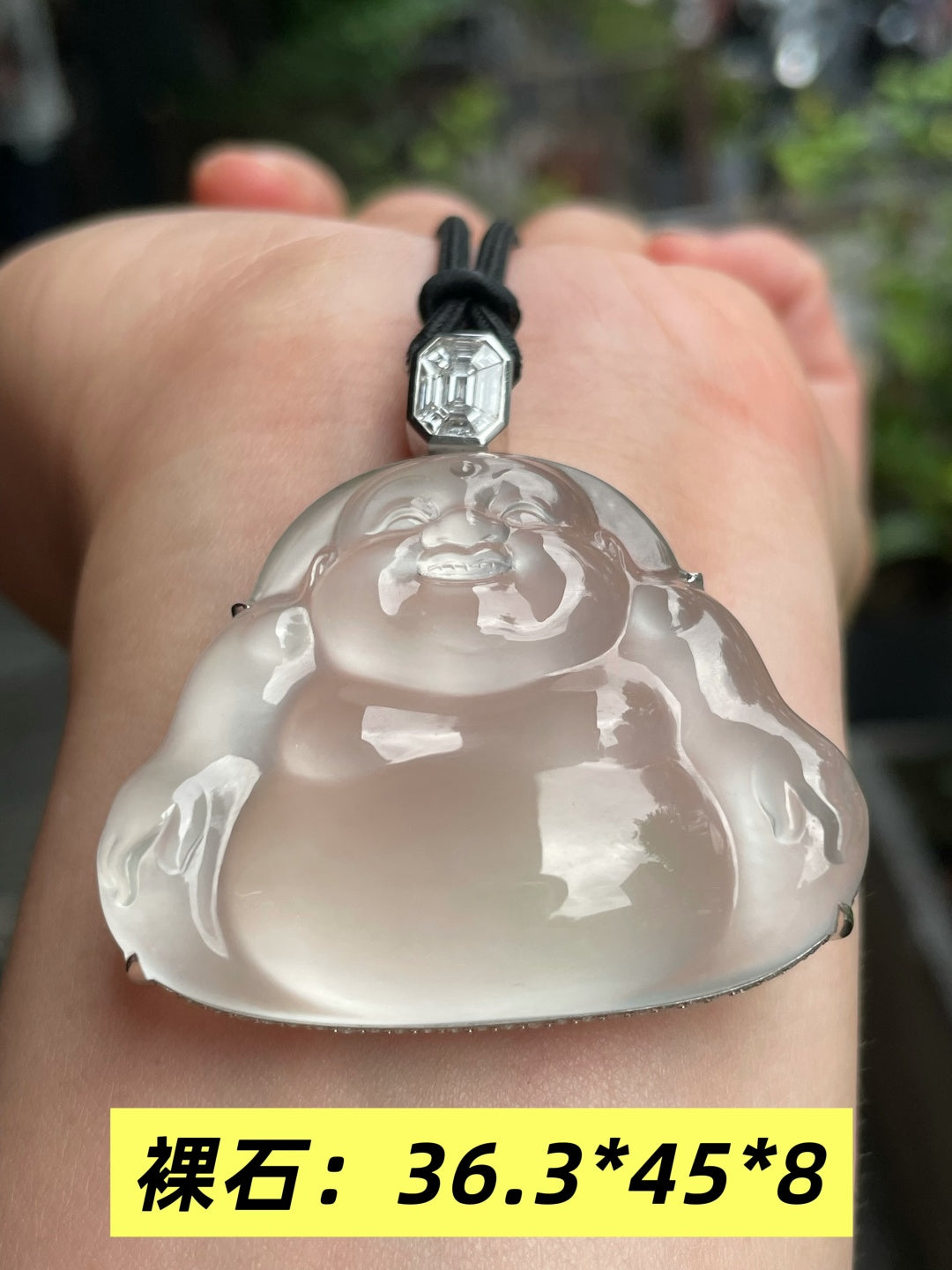 坐佛 清澈透亮，冰光四射 （wg0029007）