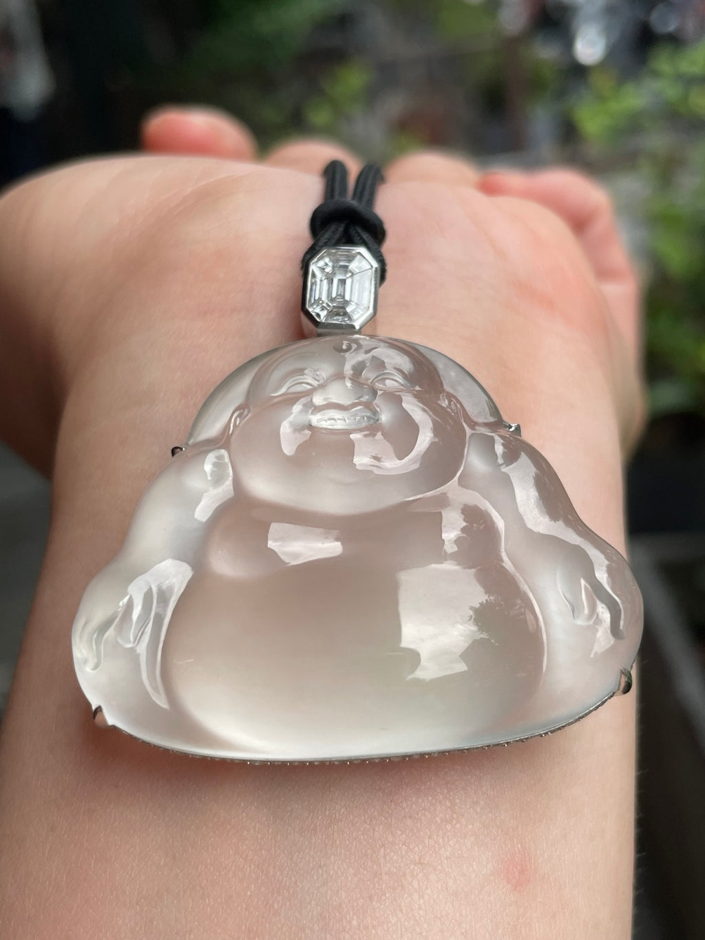 坐佛 清澈透亮，冰光四射 （wg0029007）