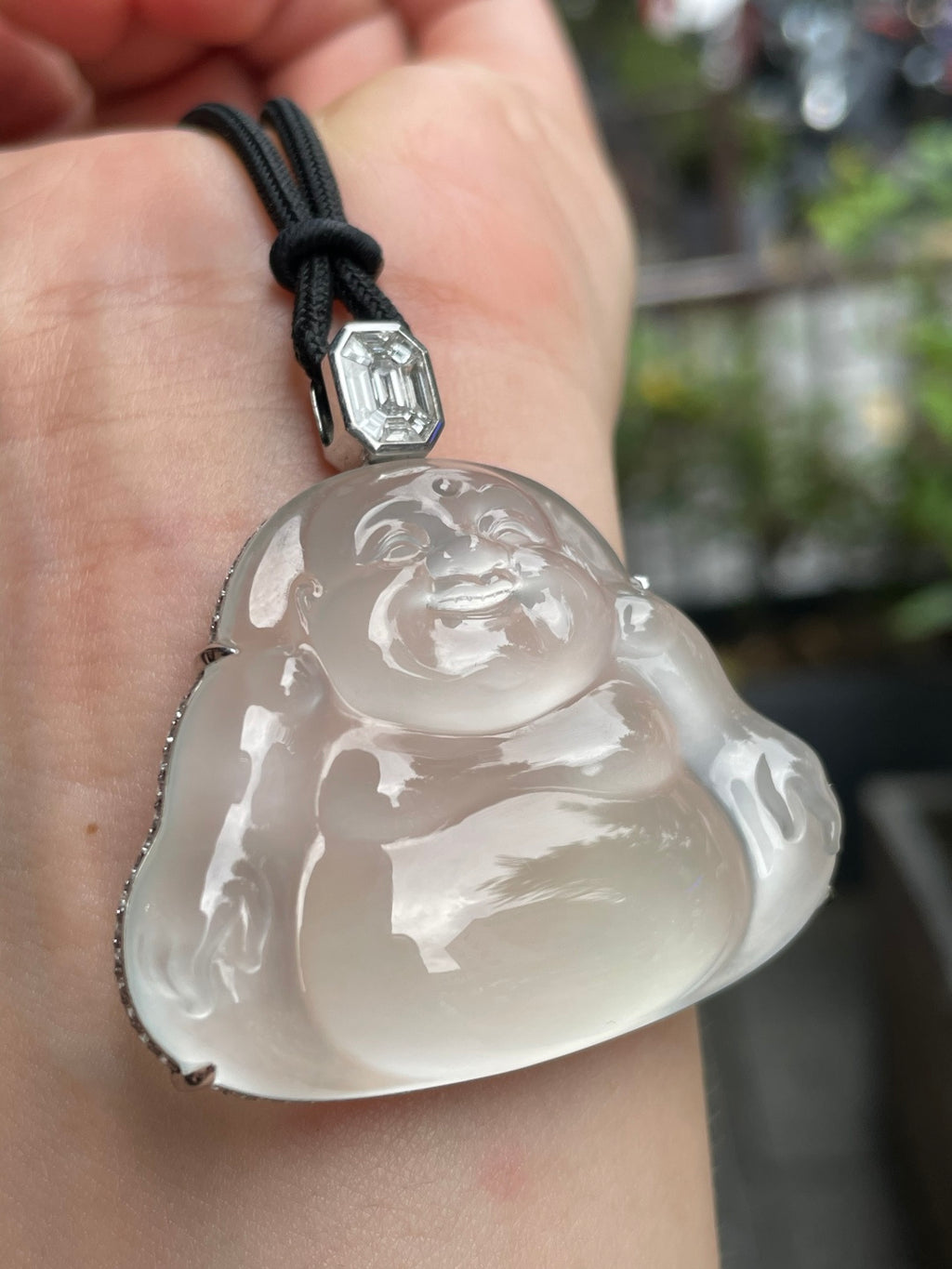 坐佛 清澈透亮，冰光四射 （wg0029007）