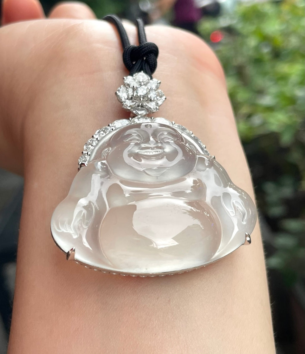 坐佛 清澈透亮，冰光四射 （wg0029005）