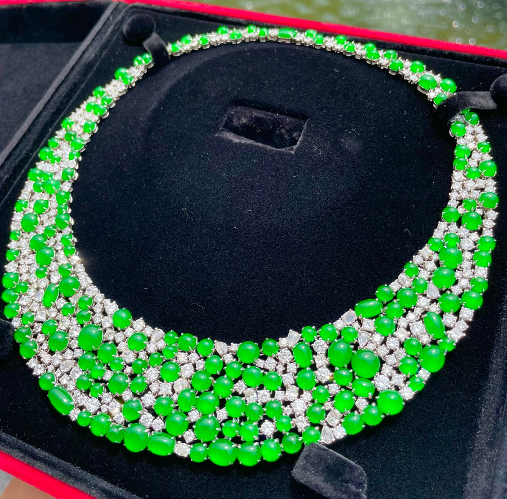 绿蛋套链 翠色明艳，颈间风华（wg0029001）