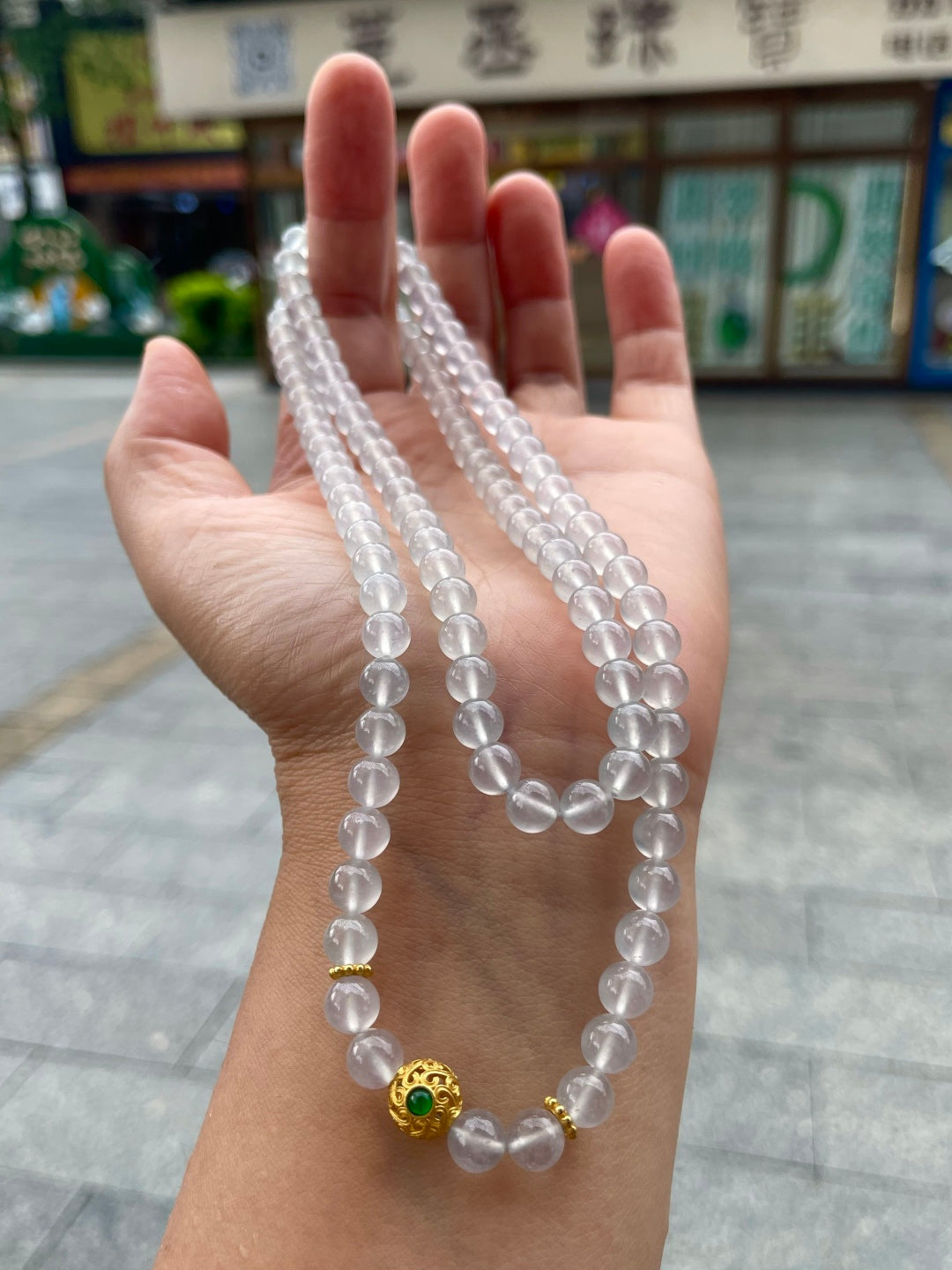 珠链 高冰起胶 （wg0028990）