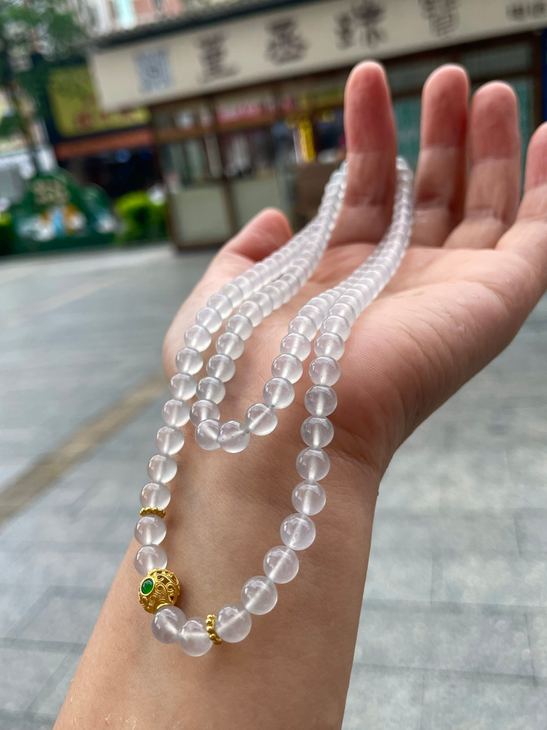 珠链 高冰起胶 （wg0028990）