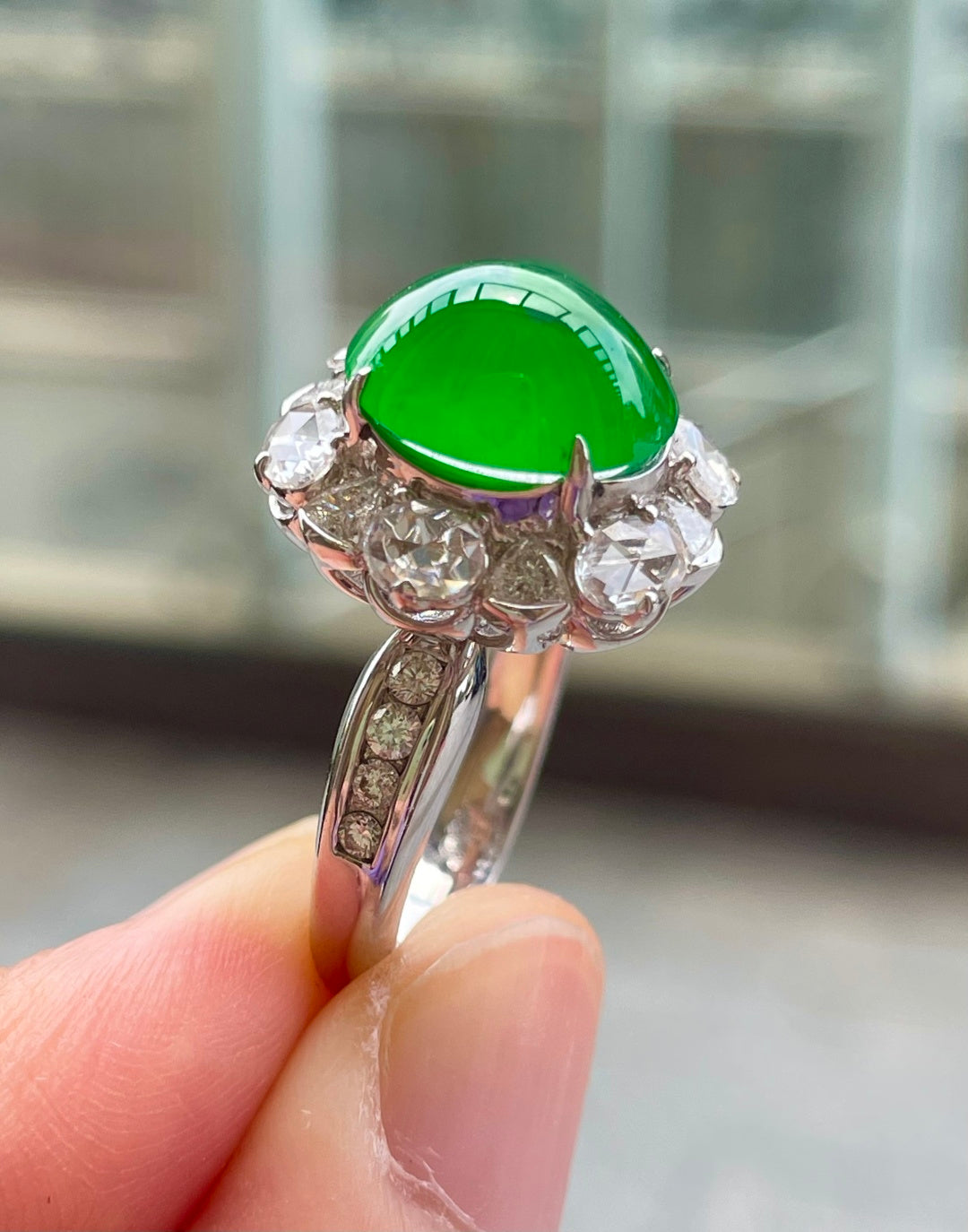 绿蛋戒指 圆满顺遂 （wg0029577）