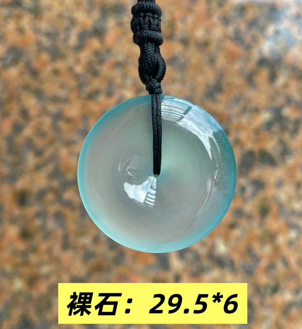 平安扣 天空蓝冰透纯净（wg0029615）