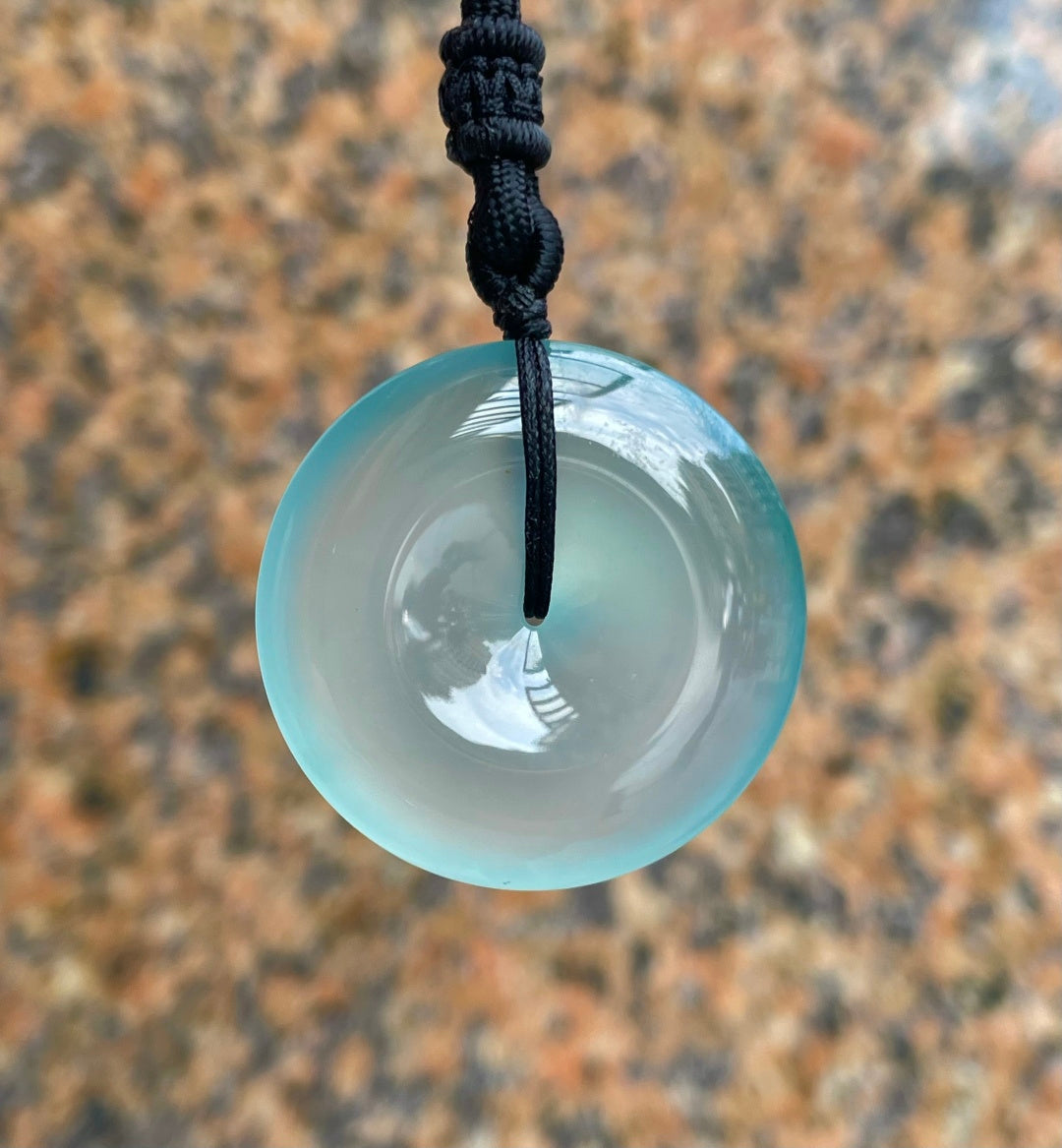 平安扣 天空蓝冰透纯净（wg0029615）