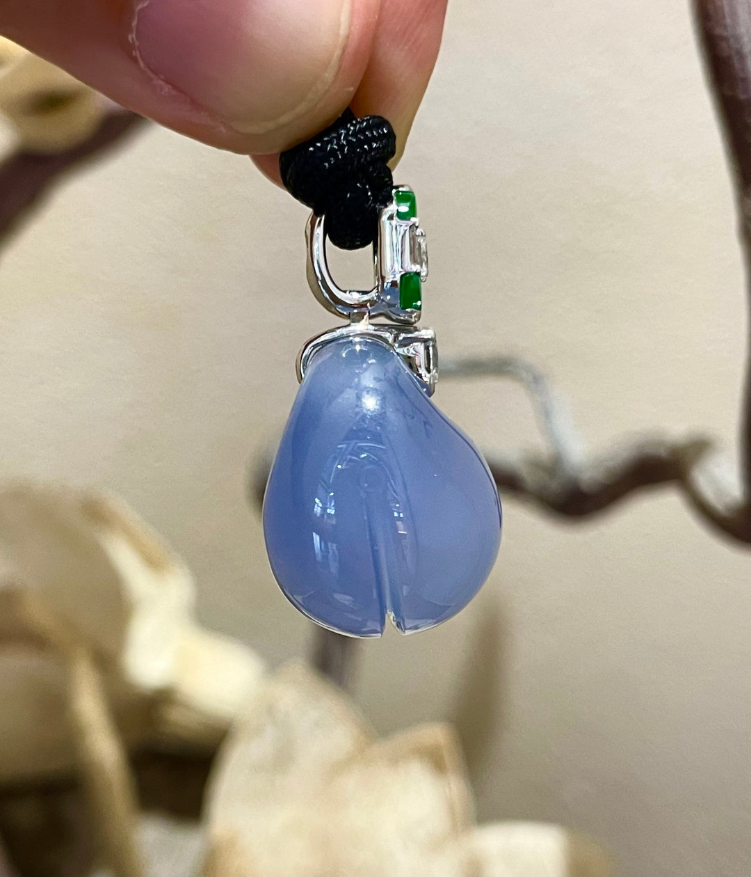 紫铃铛吊坠 蓝韵铃铛，岁岁安康 （wg0029879）