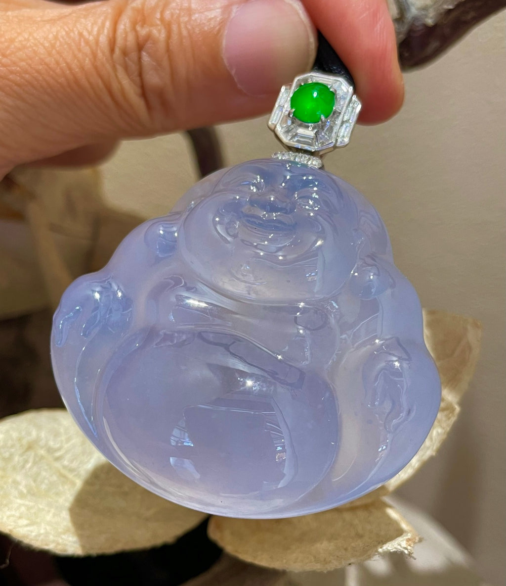 坐佛 紫韵藏温柔，一佛笑纳世间福（wg0029878）