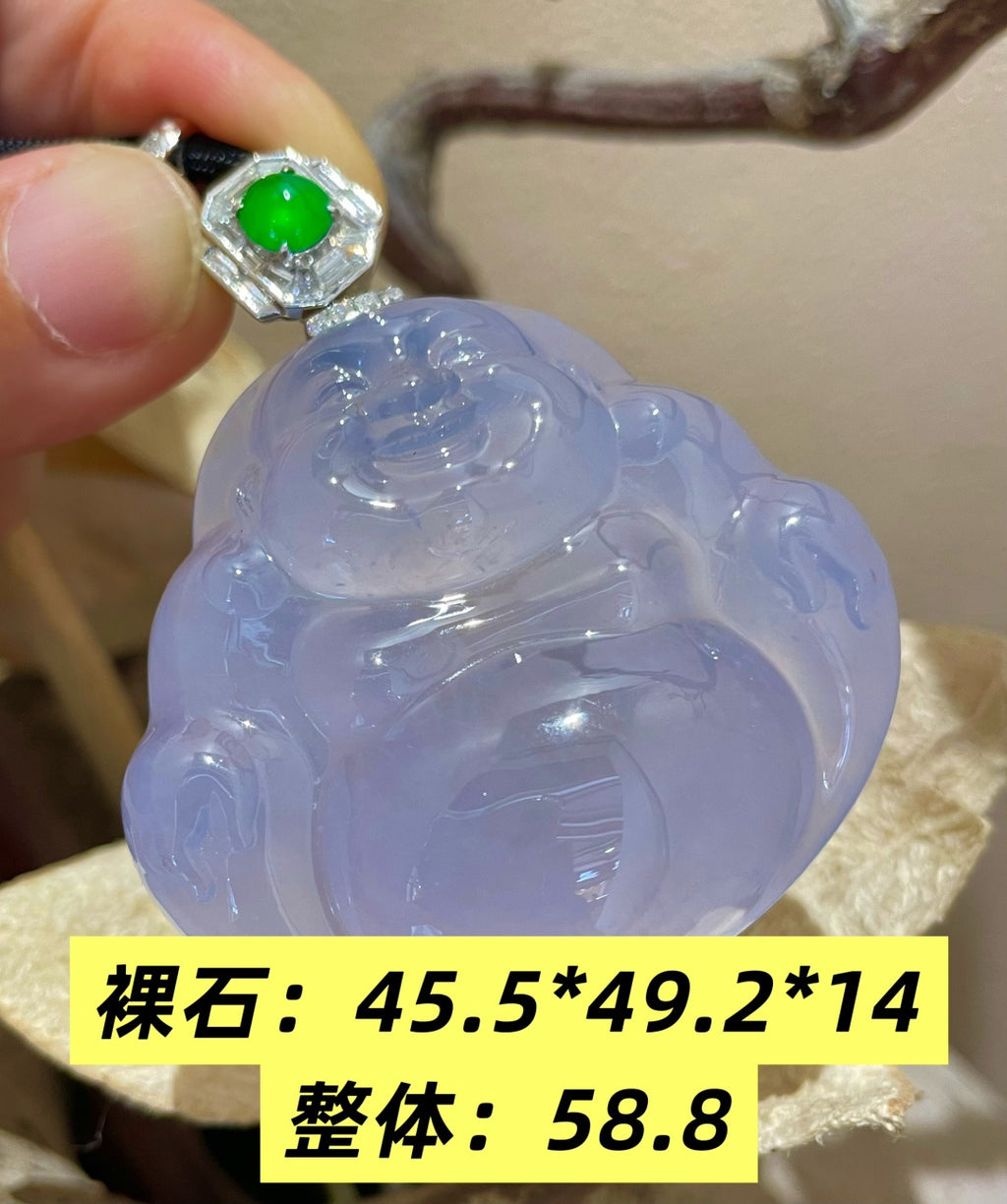 坐佛 紫韵藏温柔，一佛笑纳世间福（wg0029878）