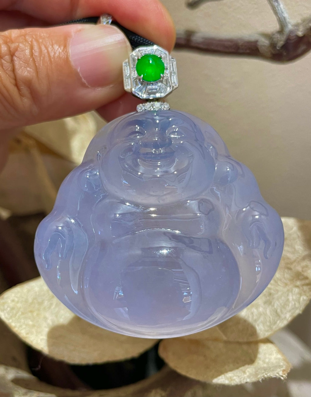 坐佛 紫韵藏温柔，一佛笑纳世间福（wg0029878）
