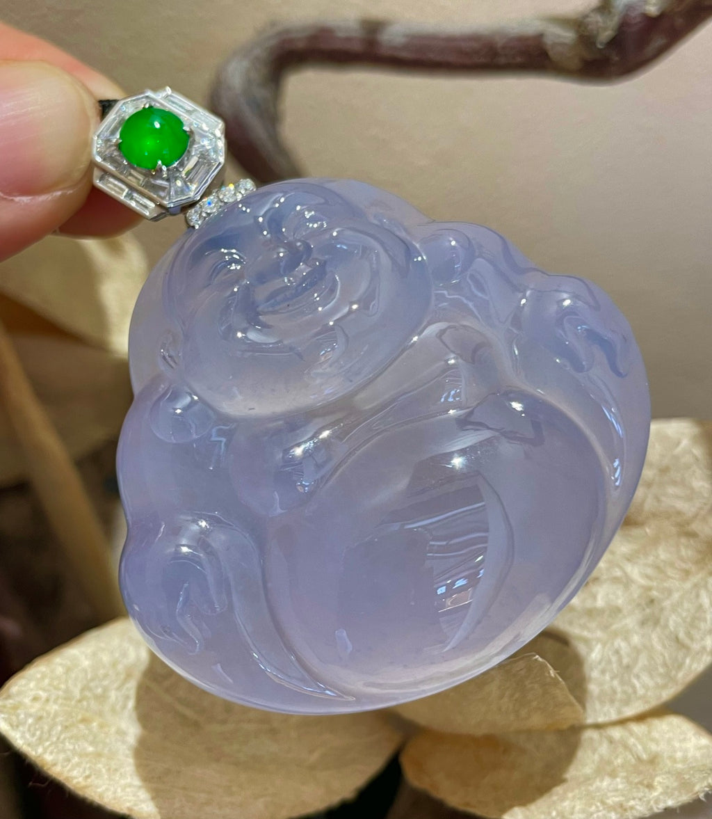 坐佛 紫韵藏温柔，一佛笑纳世间福（wg0029878）