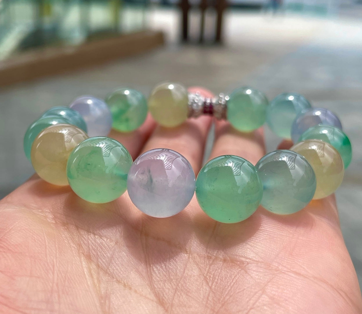 多宝手串 不同色调的碰撞，温柔又有灵气 （wg0030395）