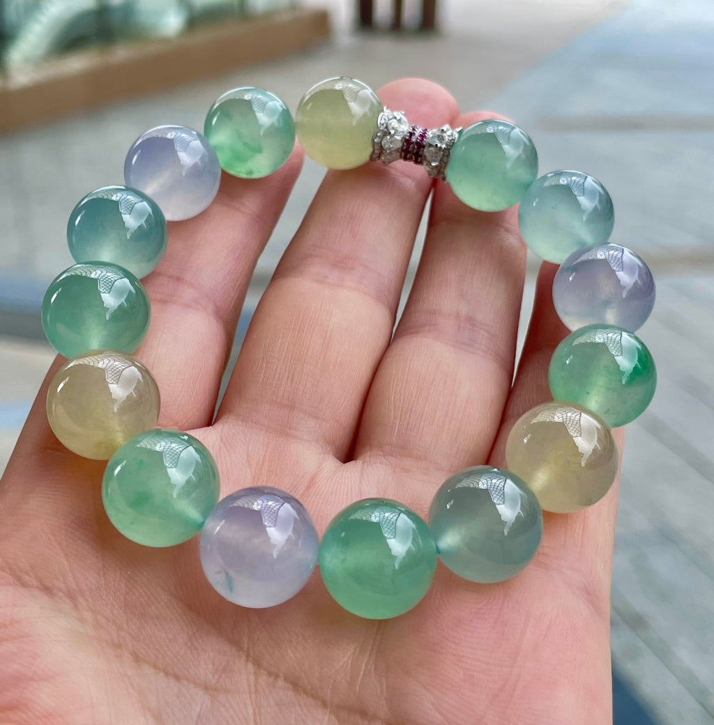 多宝手串 不同色调的碰撞，温柔又有灵气 （wg0030395）