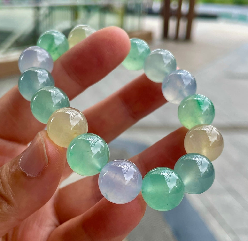 多宝手串 不同色调的碰撞，温柔又有灵气 （wg0030395）