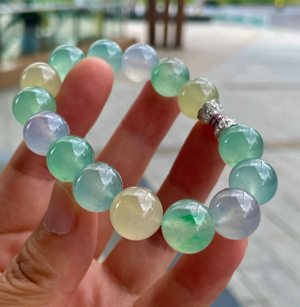 多宝手串 不同色调的碰撞，温柔又有灵气 （wg0030395）