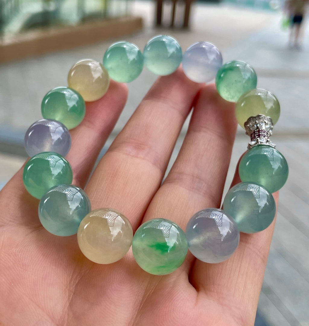 多宝手串 不同色调的碰撞，温柔又有灵气 （wg0030395）