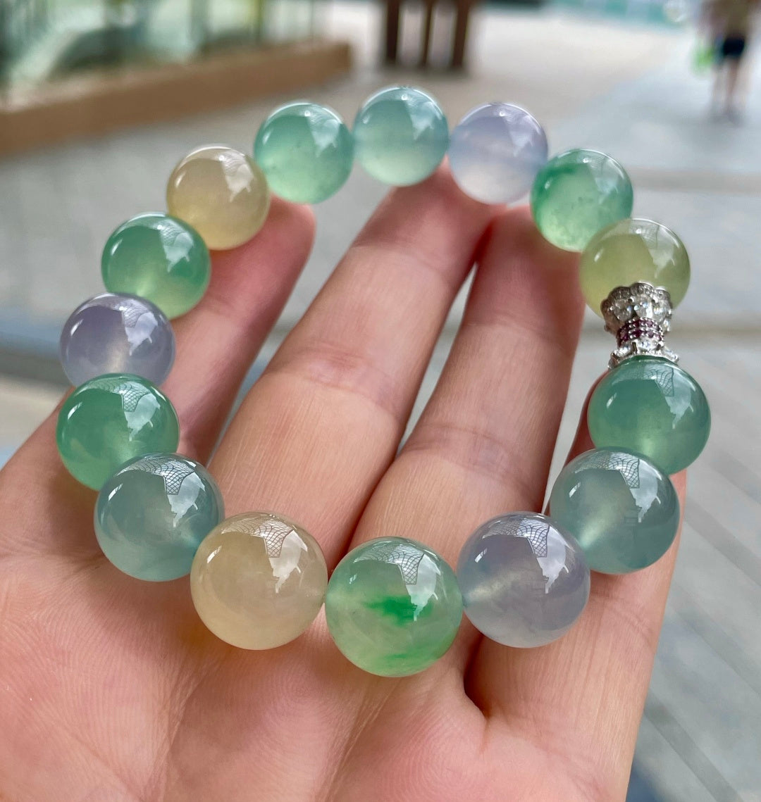 多宝手串 不同色调的碰撞，温柔又有灵气 （wg0030395）