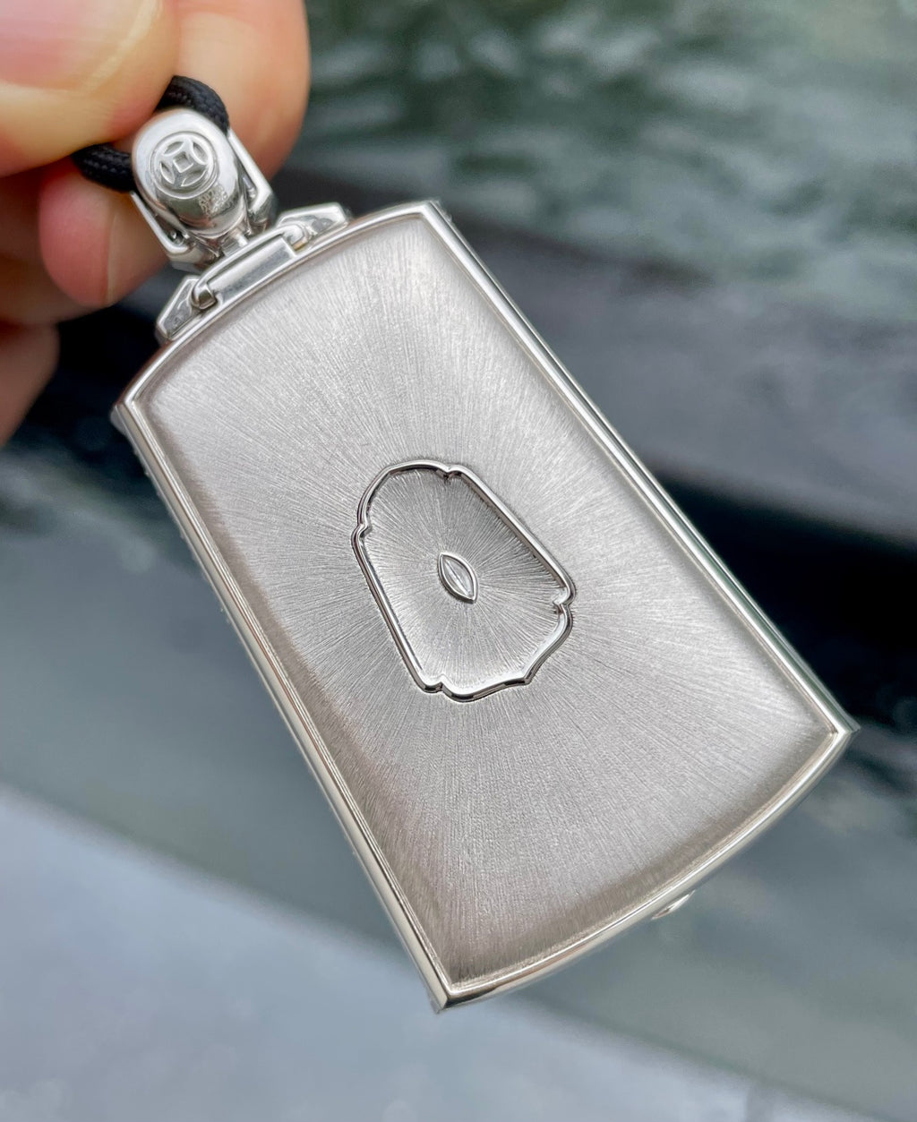 满绿无事牌 素面朝天，玉中极简 （wg0031124）