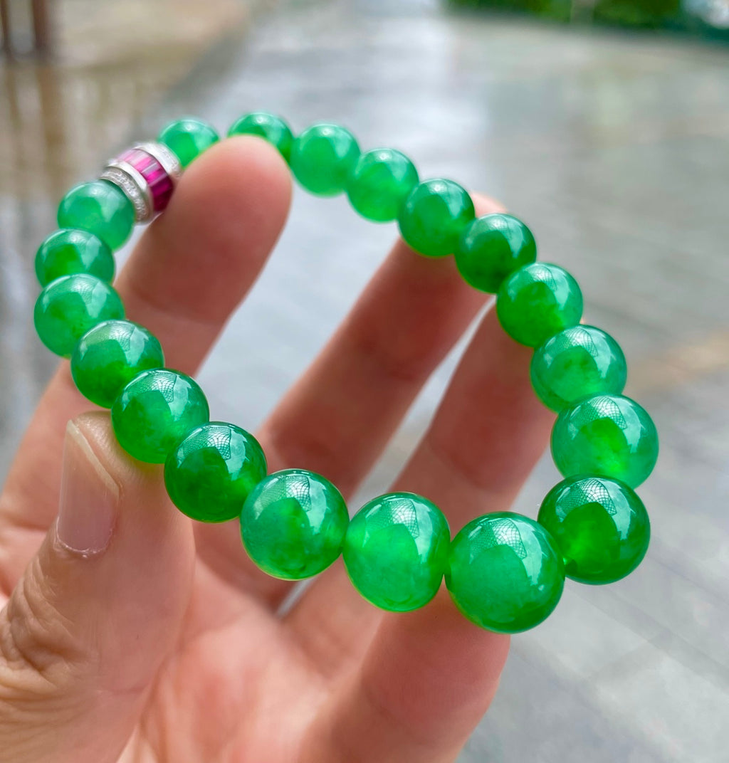 绿手串 翠色入腕，清润自生。（wg0031647）