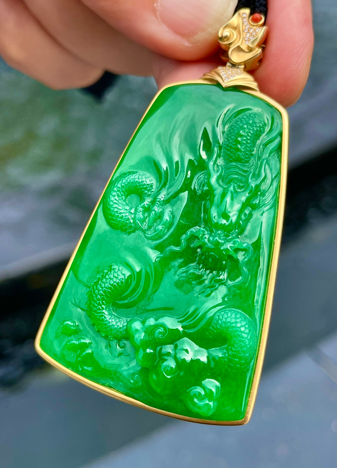 绿龙牌 碧翠凝璞玉，苍龙驭长风。（wg0031715）
