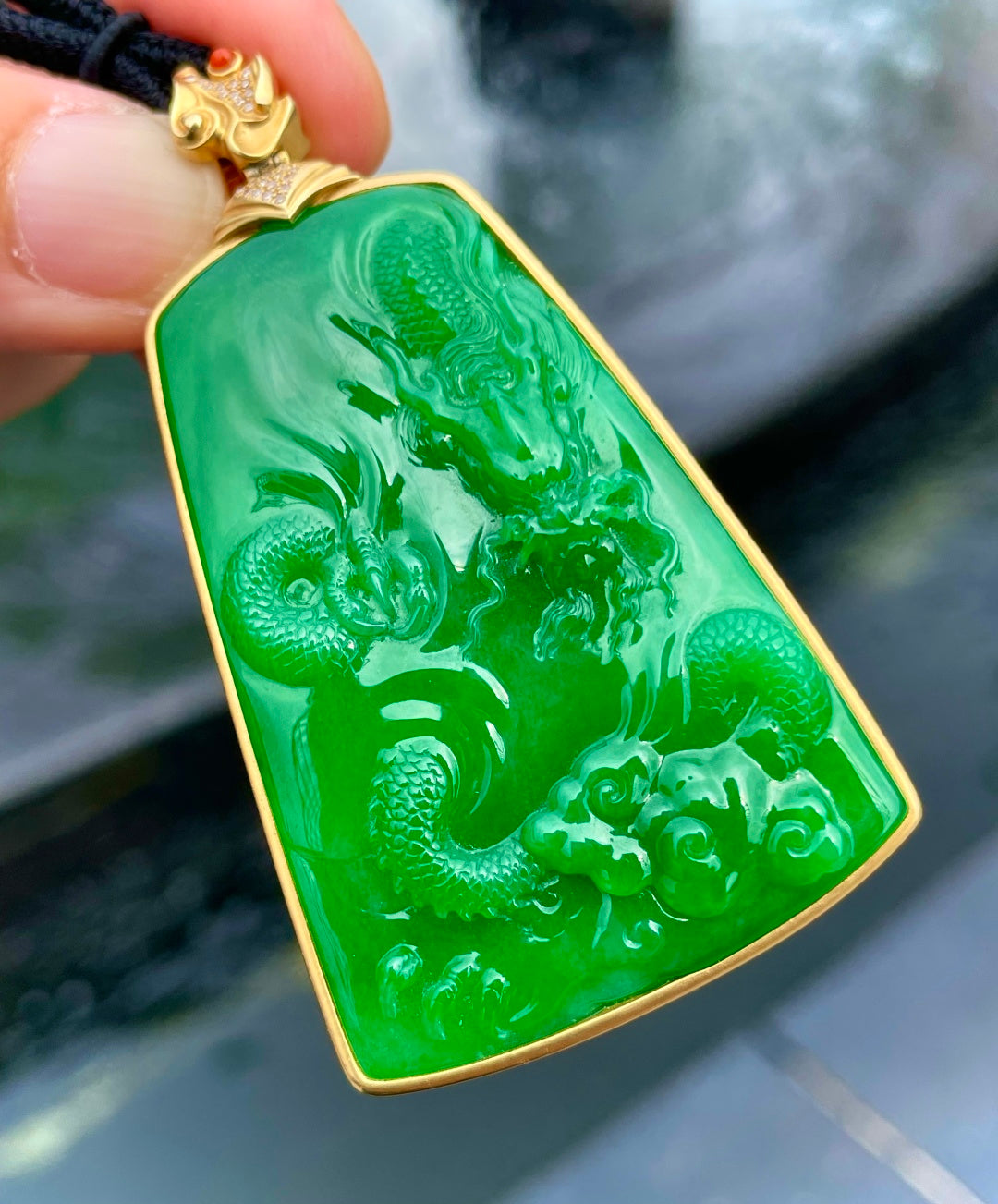 绿龙牌 碧翠凝璞玉，苍龙驭长风。（wg0031715）