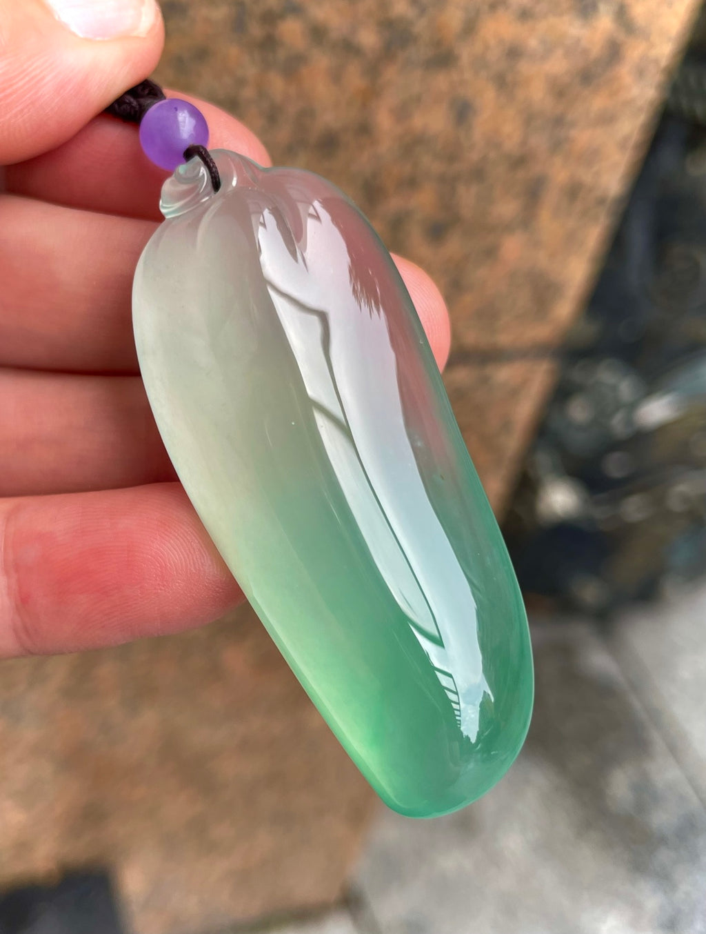 飘绿福瓜 璞玉生飘翠，琢就福瓜形。（wg0032309）