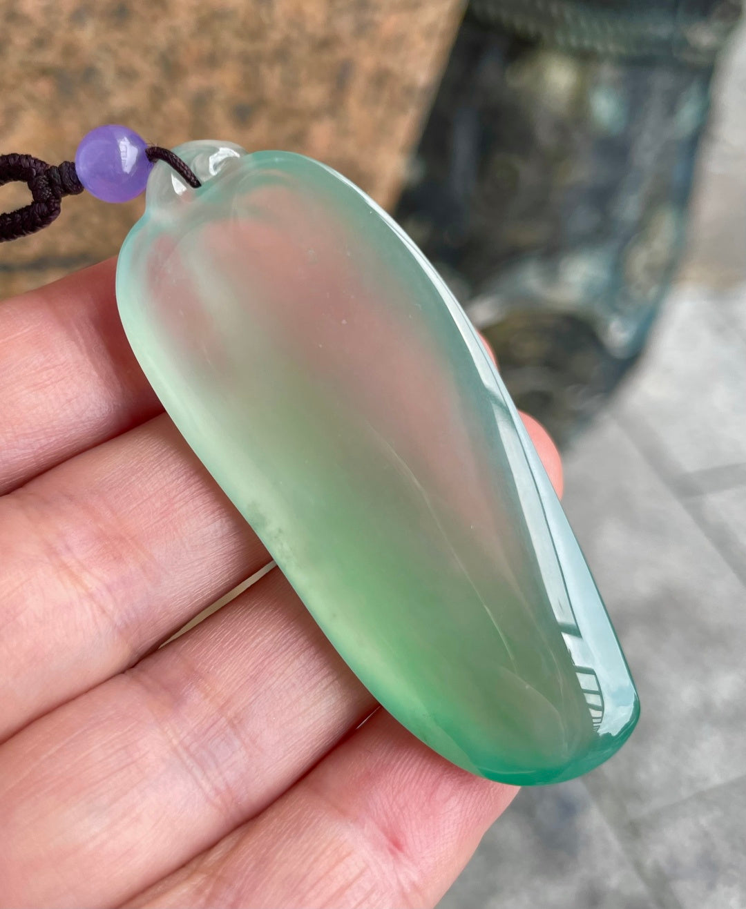 飘绿福瓜 璞玉生飘翠，琢就福瓜形。（wg0032309）