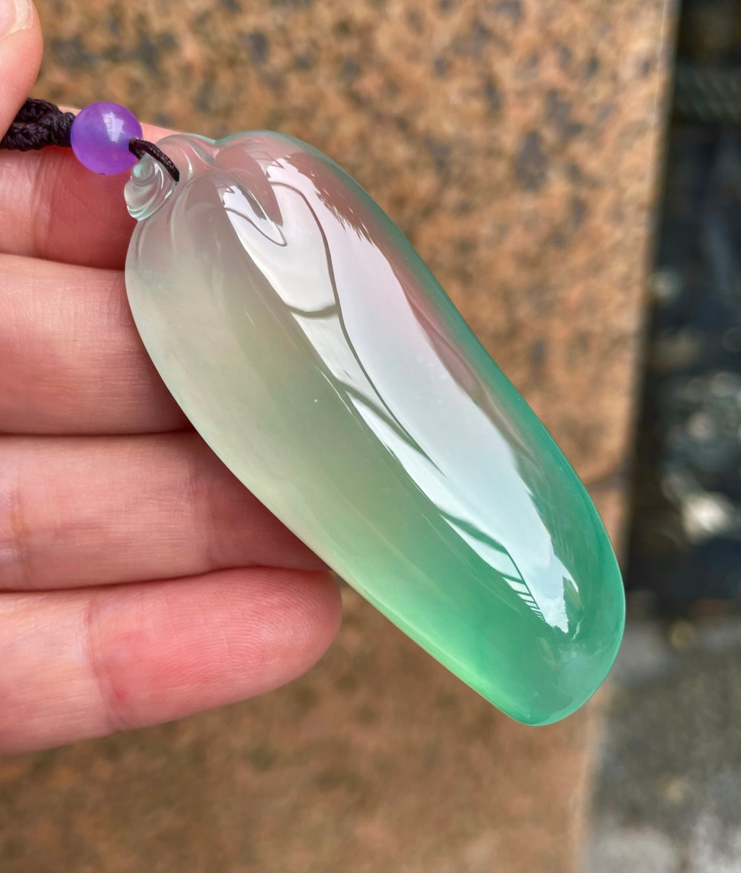 飘绿福瓜 璞玉生飘翠，琢就福瓜形。（wg0032309）