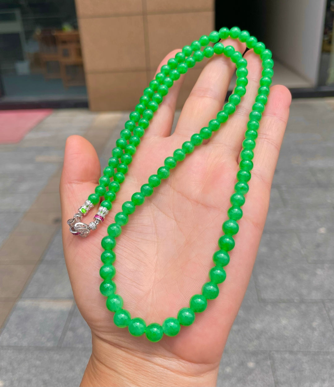 绿珠链 碧翠为珠，串起清欢。（wg0032308）